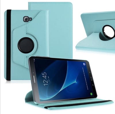 EtuiTab Samsung Galaxy Tab A A6 - Tablethoes - 360 Graden Draaibaar - Blauw - Kunstleer