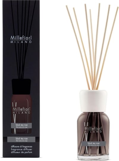 Millefiori Milano Geurstokjes 100 ml - Black Tea Rose