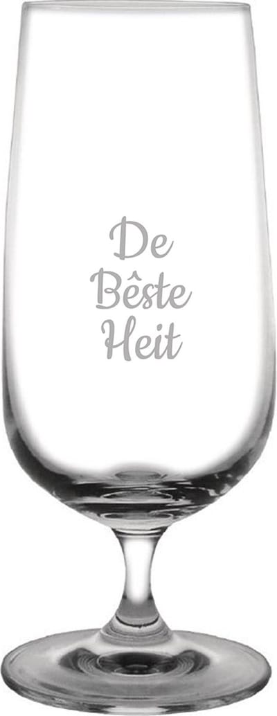 Gegraveerde bierglas op voet 41cl De Bêste Heit