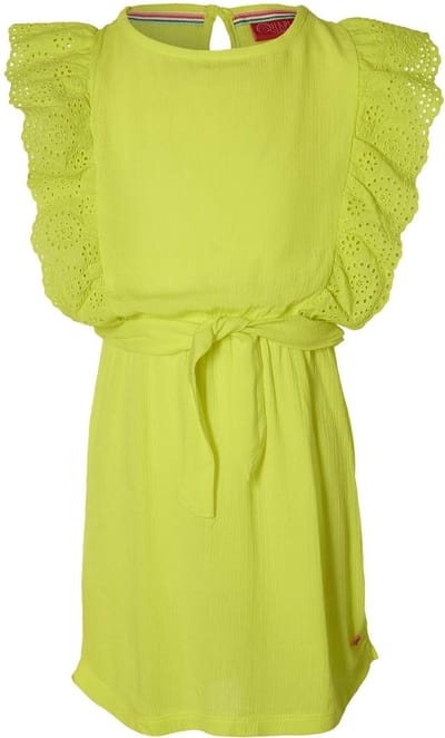 Quapi meisjes mouwloze jurk Fancy Lemon Yellow - maat 110/116