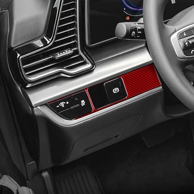 Decoratieve Koolstofvezel Koplampschakelaar Cover voor Auto Interieur