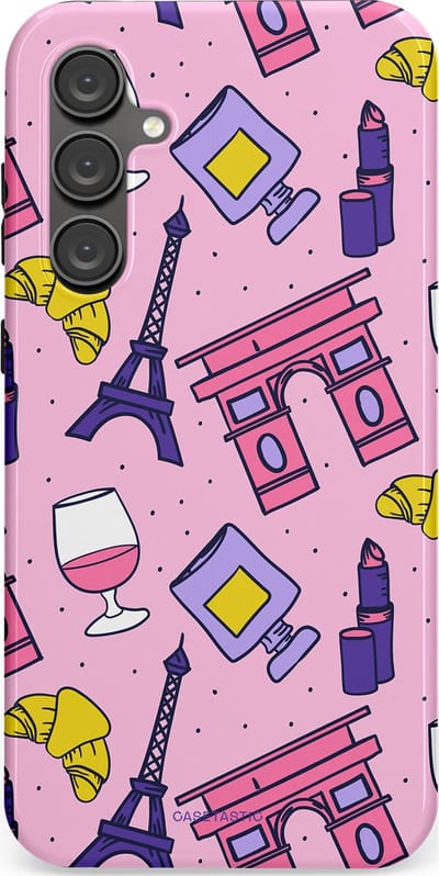 Casetastic Hoesje Geschikt voor Samsung S23 FE - Stijlvolle Beschermende Duo-layer Case - Trip to Paris