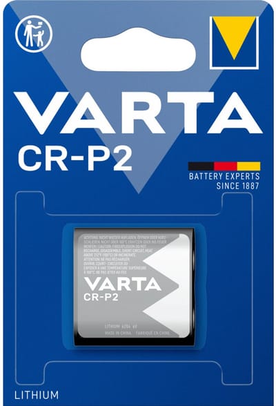Varta LITHIUM Cylindrical Batterijen CR-P2 Blister - 2 x - Voordeelverpakking