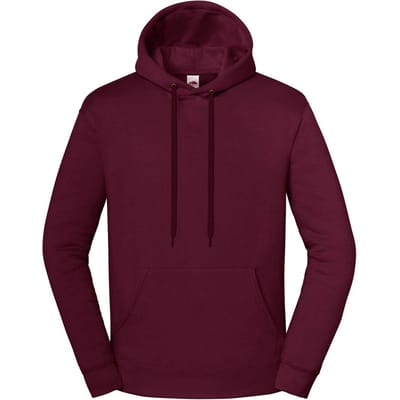 Fruit of the Loom Heren Iconic Premium Hoodie (Bourgondië)