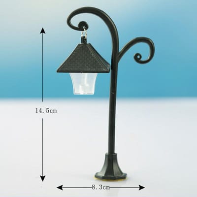 Miniatures Réverbère Modèle Micro Paysage Bonsaï Ornement Plastique Artisanat Maison Jardin Décor Réverbère Figurine Réverbère