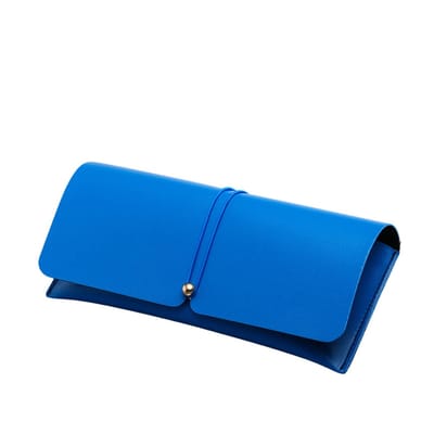 Dailygoods - CHENGZI Vrouwen Lenzenvloeistof Case Zachte Draagbare PU Lederen Bril Pouch Slim met Bril Doek & Bril Tas