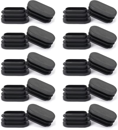 Ovale kunststof eindkappen 30 x 15 mm - Antislip meubelpads voor meubels