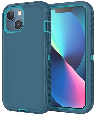 geschikt voor iPhone 14 Plus Extreme Armor Hoesje | Extra Stevig | Shockproof Case geschikt voor iPhone 14 Plus | blauw