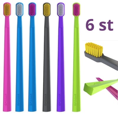 6 stuks SPOKAR X PREMIUM SOFT – een tandenborstel die de hoogste kwaliteit tandenpoetsen biedt
