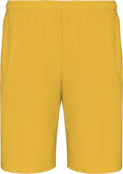 Short/Sportbroek/voetbalbroekje PA103, oker GEEL, 6-8 jaar