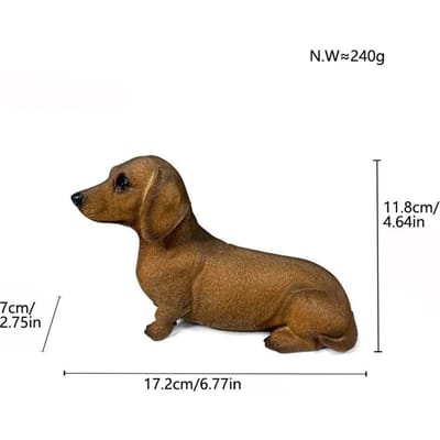 Moderne Strakke Teckel Hond Ornamenten Unieke Huis Wijnkast Decoratie Kantoor Tafelblad Sieraden Ambachten Duurzaam