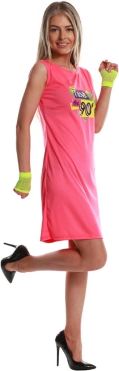 Karnival Costumes Retro 90's Festival Jurk Carnavalskleding Dames Foute Party Carnaval Verkleedkleren Volwassenen - Polyester - Maat XS