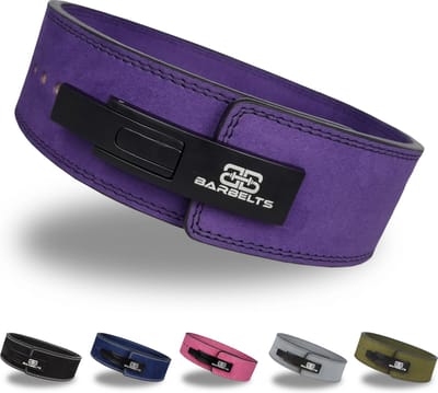 Barbelts Powerlift riem paars - lever belt - XS