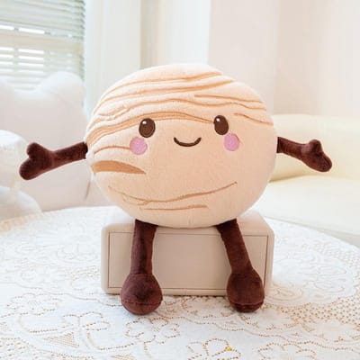 Mignon Visage Souriant Planète Peluches Remplies Interstellaire Terre Lune Soleil Lune Mars Saturne Vénus Étoile Poupée pour Enfants Cadeau d'Anniversaire about 8-10cm