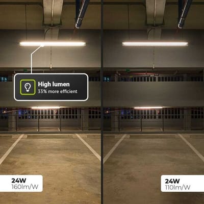 HOFTRONIC LED TL Buis 150 cm - T8 (G13) - 24W 3840lm - 160lm/W - High lumen - vervangt 128W (128W/840) - 4000K - flikkervrij