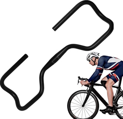 Vlinderstuur Fiets - Stuur Vlinder - Comfortabel Fietsen - Aluminiumlegering Constructie - 60.4 cm - Zwart