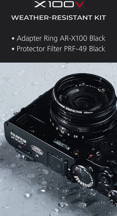 Fujifilm X100V Weather Resistant Kit Black (Ar-X100+PRF-49)