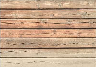 Fotobehangkoning - Behang - Vliesbehang - Fotobehang Vintage Planken - Retro Houten Muur - Old Pine - 300 x 210 cm