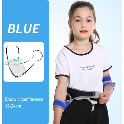 Aolikes Genouillères pour Enfants 1 Paire Coussinets de Sécurité Anti-Chute Pour Enfants Vélo Football Sport Protection bleu