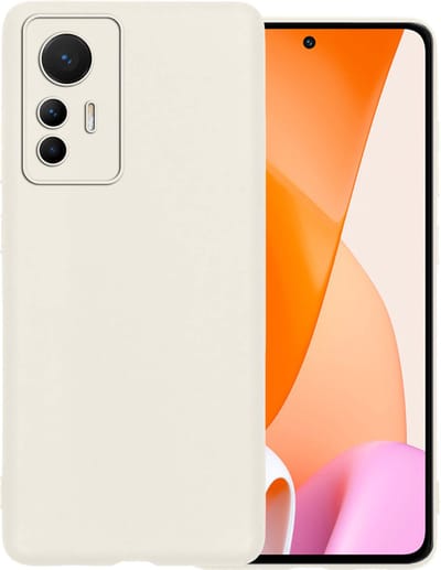 Hoesje Geschikt voor Xiaomi 12 Lite - Sterk & Shockproof - Hoes Cover - Siliconen Case - Wit