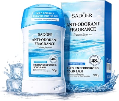 SADOER Deodorant Roller | Aquatische Zeegeur | Ocean Fresh | 50g | 48 Uur Frisheid | Anti Geur | Unisex | Roller Deodorant | Oksel Deodorant | Body Deodorant | Dagelijks Gebruik | Alle Huidtypen