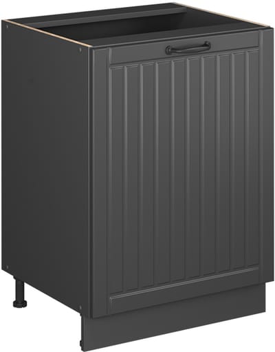 Vicco Keukenonderkast Fame-Line, Donkergrijs/Antraciet, 60 cm 1 deur zonder werkblad