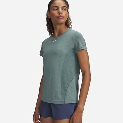 Under Armour Vanish Loose Seamless T-shirt Met Korte Mouwen Groen M Vrouw