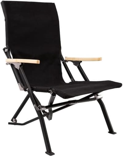 Klapstoel Outdoor - Campingstoel Opvouwbaar - Buiten Zitten - Dubbele Laag Canvas - 85x56.5x61cm - Bruin