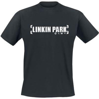 Linkin Park T-shirt - Bracket Logo - S tot 5XL - zwart