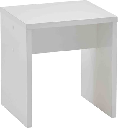 Bijzettafel Liv Wit - Vierkant - 40x35cm - Hoogte 44.2 cm
