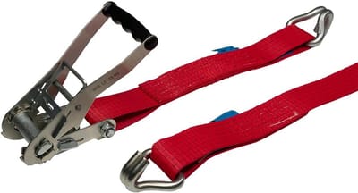 Spanband met Ratel - Sjorband Ladingzekering - Lading Vervoeren - Hoge Belastbaarheid - 10 meter - Rood