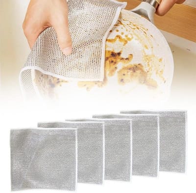 Set van 5/10/15 Metalen Gaas Vaatdoeken - Krachtige, Krasvrije Reiniging voor Keuken en Afwas