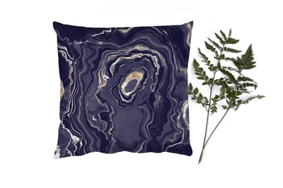 Sierkussens - Kussentjes Woonkamer - 50x50 cm - Marmer - Geode - Agaat - Goud