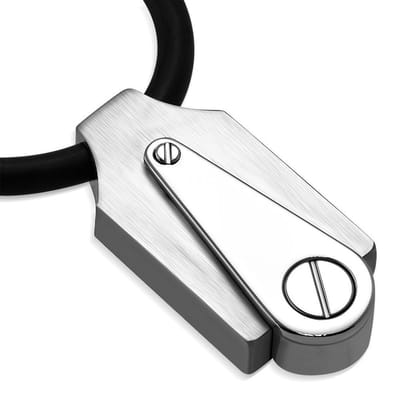 Amanto Ketting Gerald C - 316L Staal - Rubber - 38x18mm - 50cm