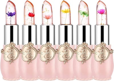 6x Voedende Langhoudende Lippenstift Set met Kristalbloem Extract
