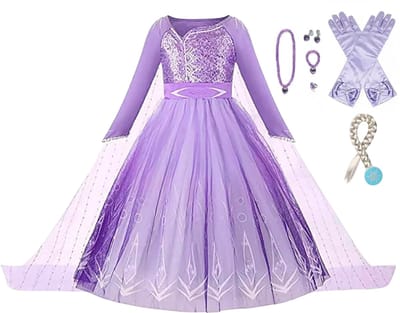 Frozen verkleedkleding - Het Betere Merk - prinsessenjurk meisje - verkleedkleren meisje - Elsa jurk - prinsessen speelgoed - maat 92/98