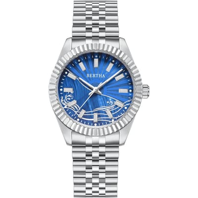 Bertha Marina parelmoer armbandhorloge