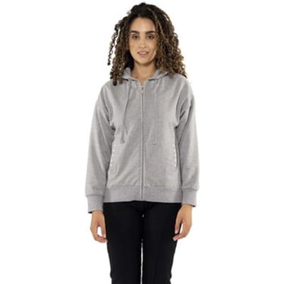 Capuchon sweaters Leone 1947 Woman Hoody Full Zip Pearl
