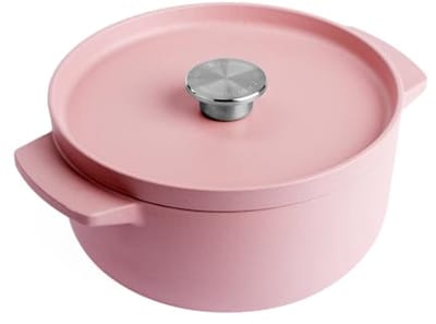 Gietijzeren Braadpan met Deksel, Ø 22cm, Rond, Hoge Kwaliteit en Duurzaam, PFAS-Vrij, Geschikt voor Inductie, Ergonomische Handgreep, Ovenbestendig tot 260°C