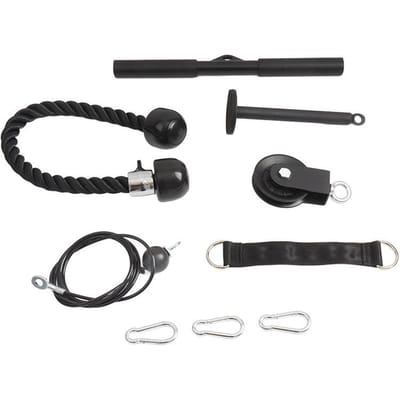 Doe-het-zelf Lift Katrol Systeem Kabel Systeem Machine Thuis Fitness Apparatuur voor Training Biceps Triceps black
