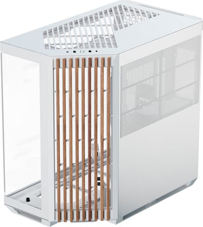 APNX V1 White/Wood - Case - Miditower - Wit