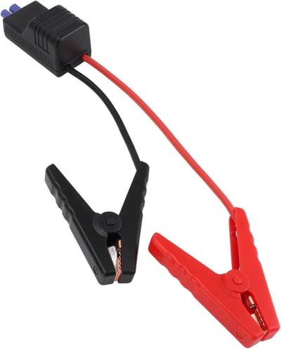 Startkabel Vervangingskabel - Accu Booster Kabel - Auto Noodsituaties - Met Spanningsdisplay - 10 AWG Draad - Zwart