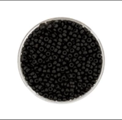 9660-834 Jap. Miyukirocailles - 2,2mm - mat black - 12 gram