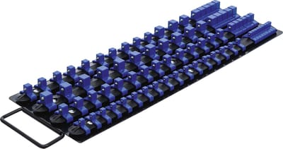 BGS Opsteekrail-set voor dopsleuteldoppen met 80 clips voor 1/4, 3/8 en 1/2