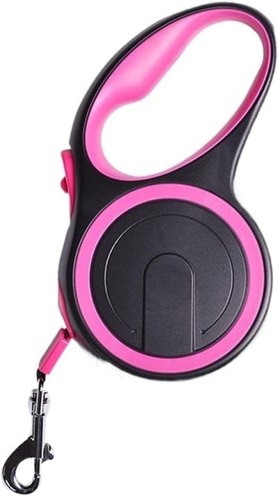 Hondenriem Automatisch Oprolbaar - Uitschuifbare Hondenlijn - Hond Uitlaten - Comfortabele Grip - 8 Meter 50kg - Roze