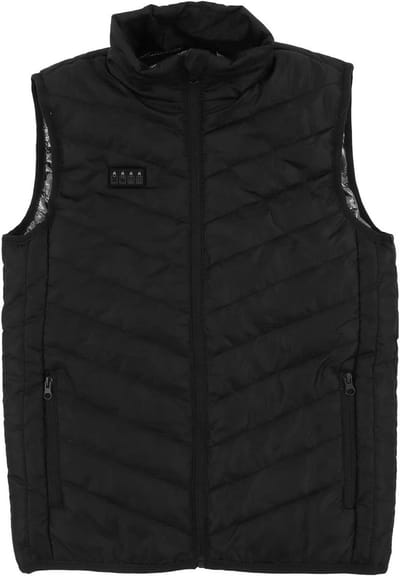 Verwarmd Vest met USB Aansluiting, Waterdicht, 17 Verwarmingszones, 3 Temperatuurinstellingen, Oplaadbaar voor Motor en Buitenactiviteiten, M