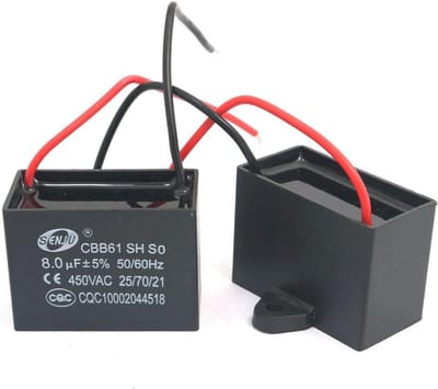 CBB61 8uF 450V AC Ventilator Motor Capacitor