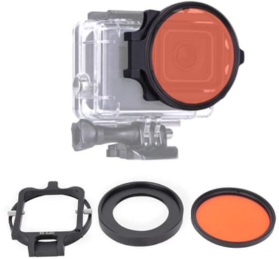 SPHProducts - Duikfilter - Onderwaterfotografie - 58 Mm Optisch Glas - Rood Duikfilter - Met 16x Macrolens - Geschikt voor Actiecamera's - Compact formaat