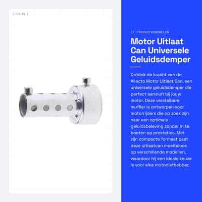 Dailygoods- Uitlaatdemper - Verstelbare Demper - Geluidsdemper - Universele Demper - Motor Demper - Hoogwaardige Kwaliteit
