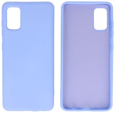 Hoesje Geschikt voor de Samsung Galaxy A41 - Fashion Color Backcover Telefoonhoesje - Paars